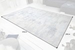 Carpet abstract 350x240cm gray blue