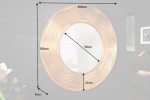 Wall mirror Circle 100cm round gold
