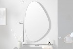 Wall mirror Noemi 90cm asymmetrical black