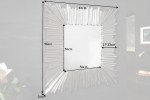 Wall mirror Venice 95cm silver