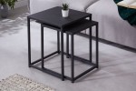 Side table Dura Steel set of 2 black metal