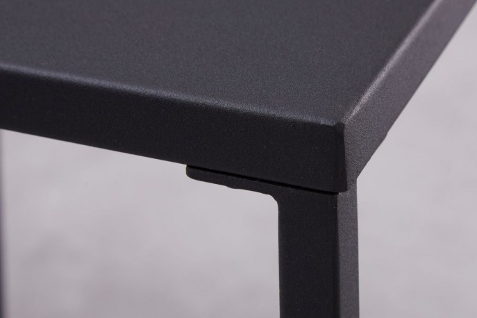 Side table Dura Steel set of 2 black metal