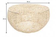 Coffee table Leaf 80cm gold