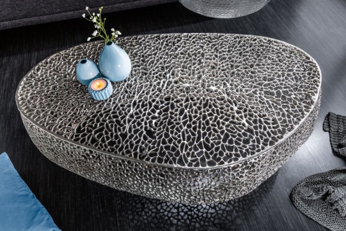 LEVA - 120cm soffbord i silver