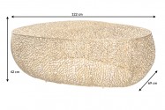 Coffee table Leaf 120cm gold
