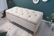 CASANDRA - 100cm lådbänk i beige