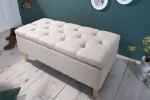CASANDRA - 100cm lådbänk i beige