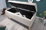 CASANDRA - 100cm lådbänk i beige