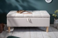 CASANDRA - 100cm lådbänk i beige