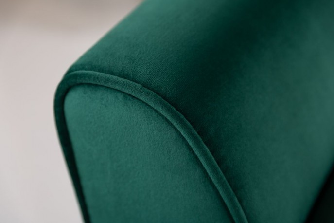 Bench Scarlett 90cm velvet emerald green
