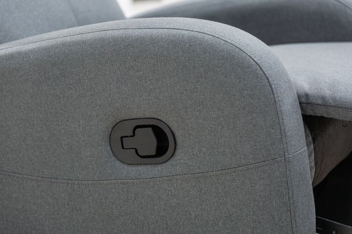 Hollywood II relax armchair, gray structure
