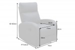 Hollywood II relax armchair, gray structure