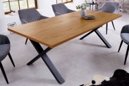 Dining table Loft 160cm oak look X-frame