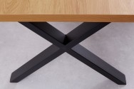 Dining table Loft 160cm oak look X-frame