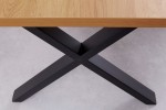 Dining table Loft 160cm oak look X-frame