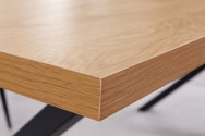 Dining table Loft 160cm oak look X-frame