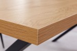 Dining table Loft 160cm oak look X-frame
