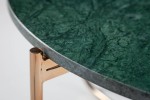 Coffee table Noble 62cm marble green gold