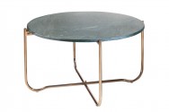 Coffee table Noble 62cm marble green gold