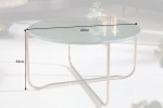 Coffee table Noble 62cm marble green gold