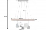 Suspension lamp Levels set of 5 shade