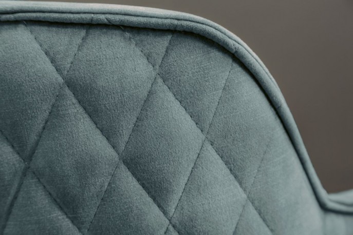 Swivel chair Euphoria petrol velvet