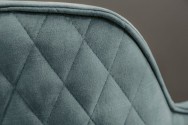 Swivel chair Euphoria petrol velvet