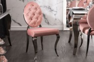 Chair modern baroque dusky pink velvet