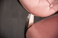Chair modern baroque dusky pink velvet