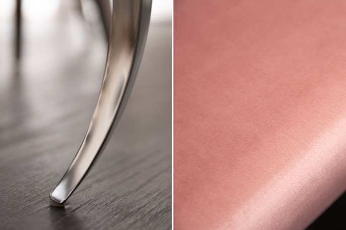 Chair modern baroque dusky pink velvet
