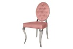 Chair modern baroque dusky pink velvet