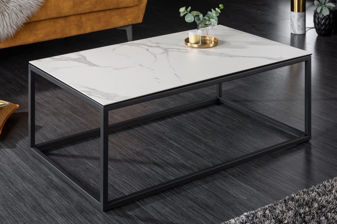 Coffee table symbiosis 100cm marble look ceramic