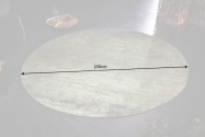 Carpet Modern Art 150cm round green beige