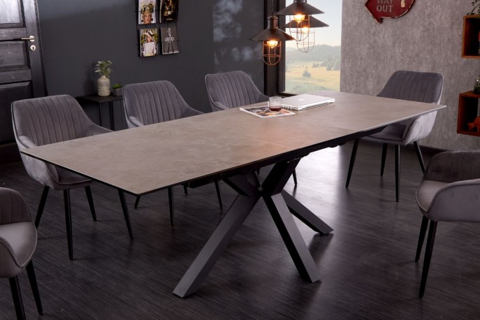DIAZZ - matbord 180-225cm keramik betong