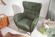 ANTIQUE - 106CM GRÖN FÅTÖLJ