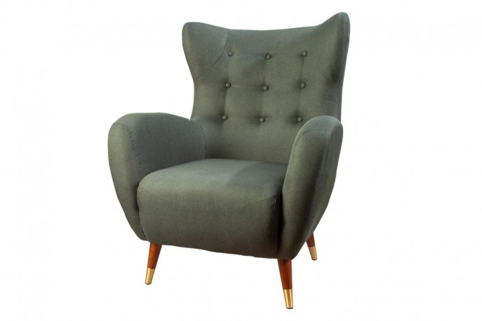 ANTIQUE - 106CM GRÖN FÅTÖLJ