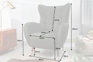 ANTIQUE - 106CM GRÖN FÅTÖLJ