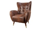 ANTIQUE - 106CM - BRUN FÅTÖLJ