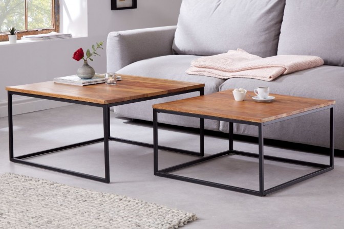 TRIODOS - 75cm TVÅ BORDSSKIVOR MASSIVT TRÄ 2