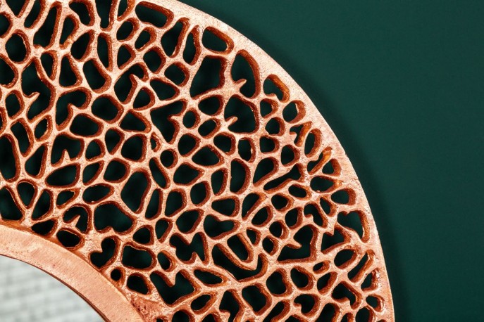 TIM - 75 cm väggspegel i kopparfärg