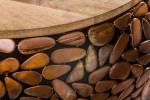 OKFEALD - TVÅ STORLEKAR - SOFFBORD KOPPARMOSAIK