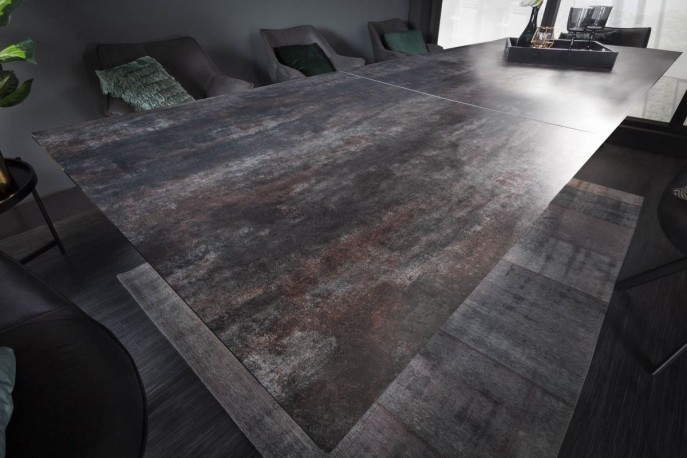 Dining table Eternity II 180-225cm lava ceramic