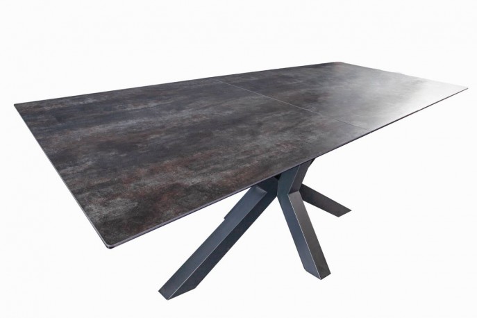 Dining table Eternity II 180-225cm lava ceramic