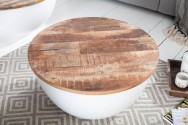 Coffee table Industrial Storage 60cm white Mango
