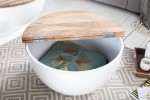 Coffee table Industrial Storage 60cm white Mango