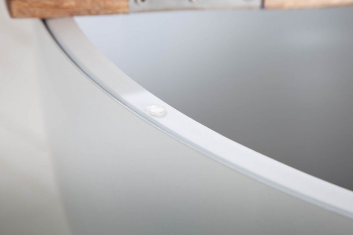 Coffee table Industrial Storage 60cm white Mango
