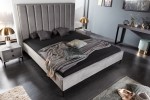 Cosmopolite bed 160x200cm velvet silver gray