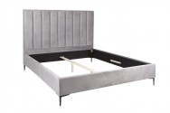 Cosmopolite bed 160x200cm velvet silver gray