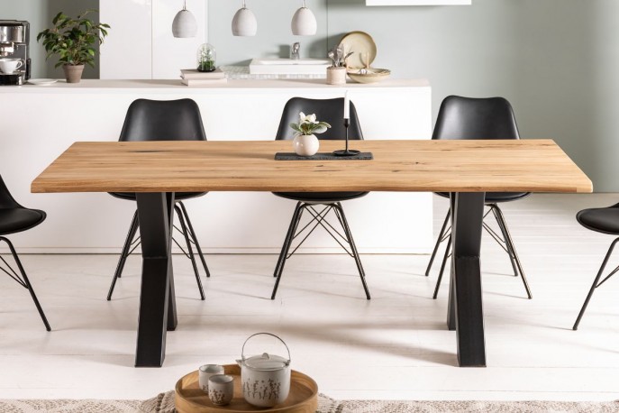 Dining table Living Edge 200cm wild oak 40mm