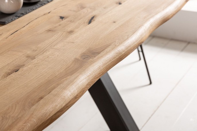 Dining table Living Edge 200cm wild oak 40mm